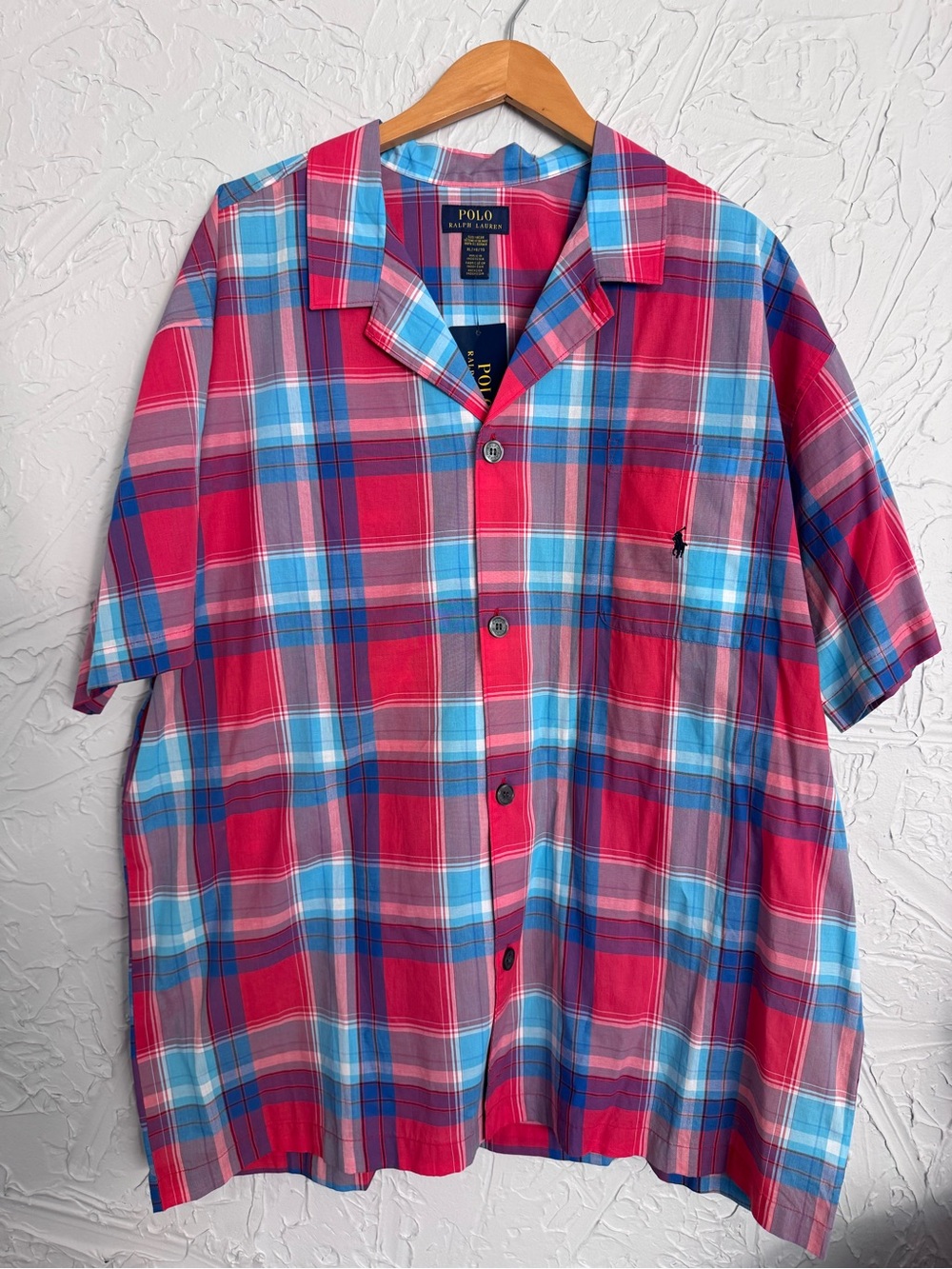 Polo by Ralph Lauren Plaid PJ Shirt-NWT-Size XL